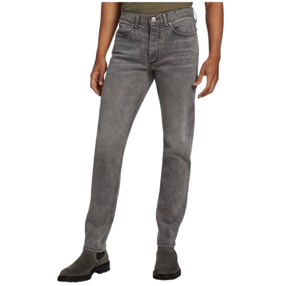 Rag & Bone Fit 2 Slim Button Fly in Greyson Wash Size 38